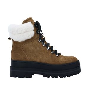 PIERSON LUG SOLE BOOTIE, 7M, NEW IN BOX, Cognac Suede